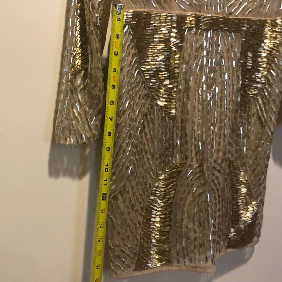 ASOS Gold Beaded Dress - Picture 8 of 8
